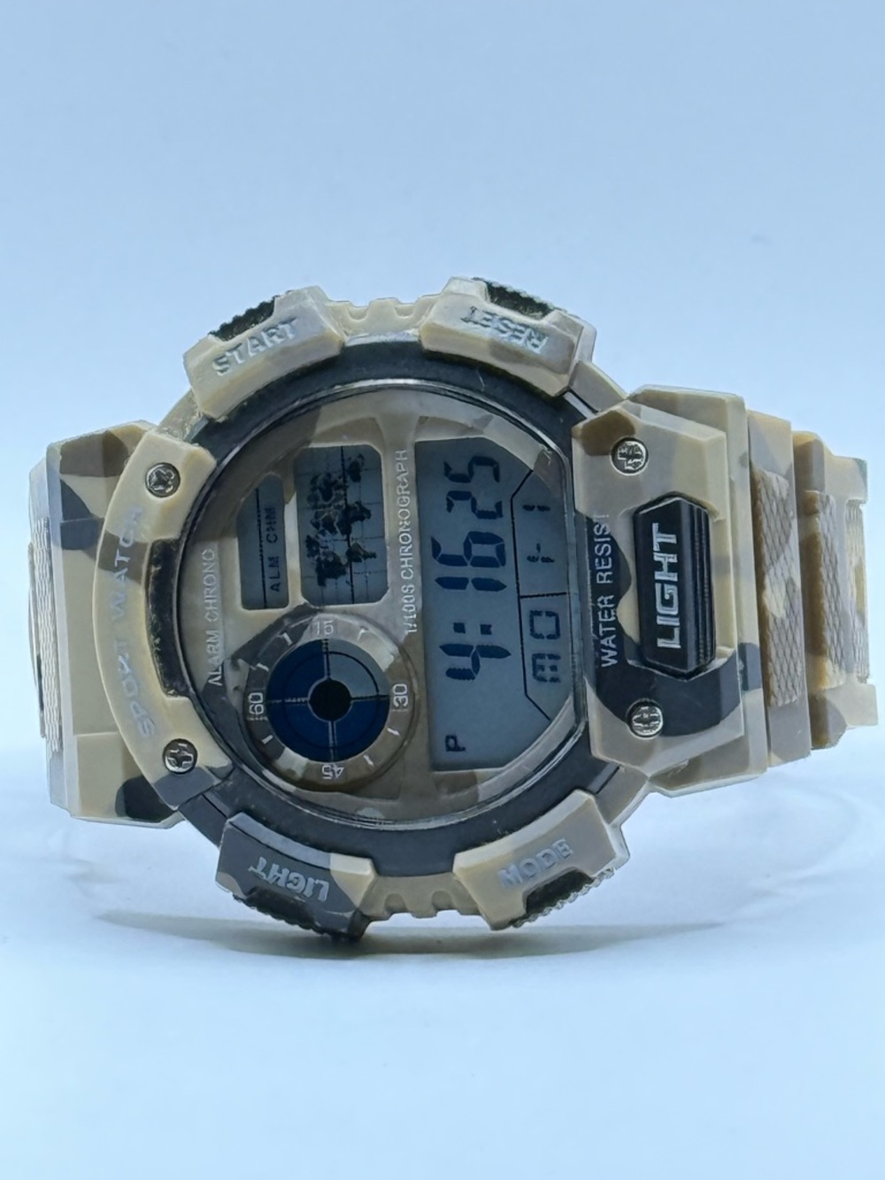 George Men's Digital Camouflage Patterned Sport Wristwatch Plastic Strap - Picture 9 of 9